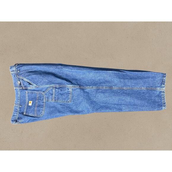 Carhartt FR Jeans Mens 42x30 Blue Straight Flame Resistant 280-83 Utility Work - Picture 11 of 14